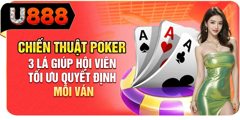 Chiến thuật Poker 3 lá giúp hội viên tối ưu quyết định mỗi ván