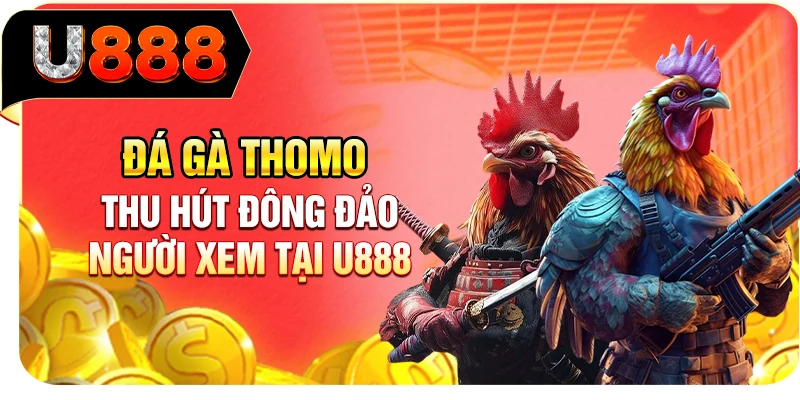 Đá gà Thomo thu hút đông đảo người xem tại U888