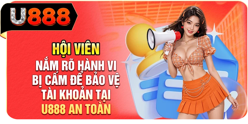 Hội viên nắm rõ hành vi bị cấm để bảo vệ tài khoản tại U888 an toàn